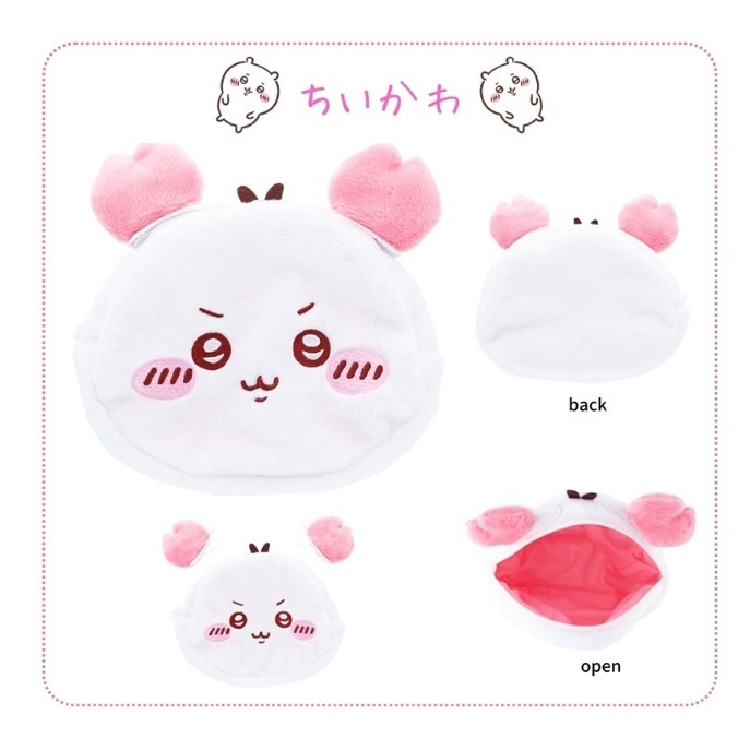 【milimili日韓代購】日本  吉伊卡哇 古本系列 螃蟹頭髮夾大頭化妝包-細節圖5