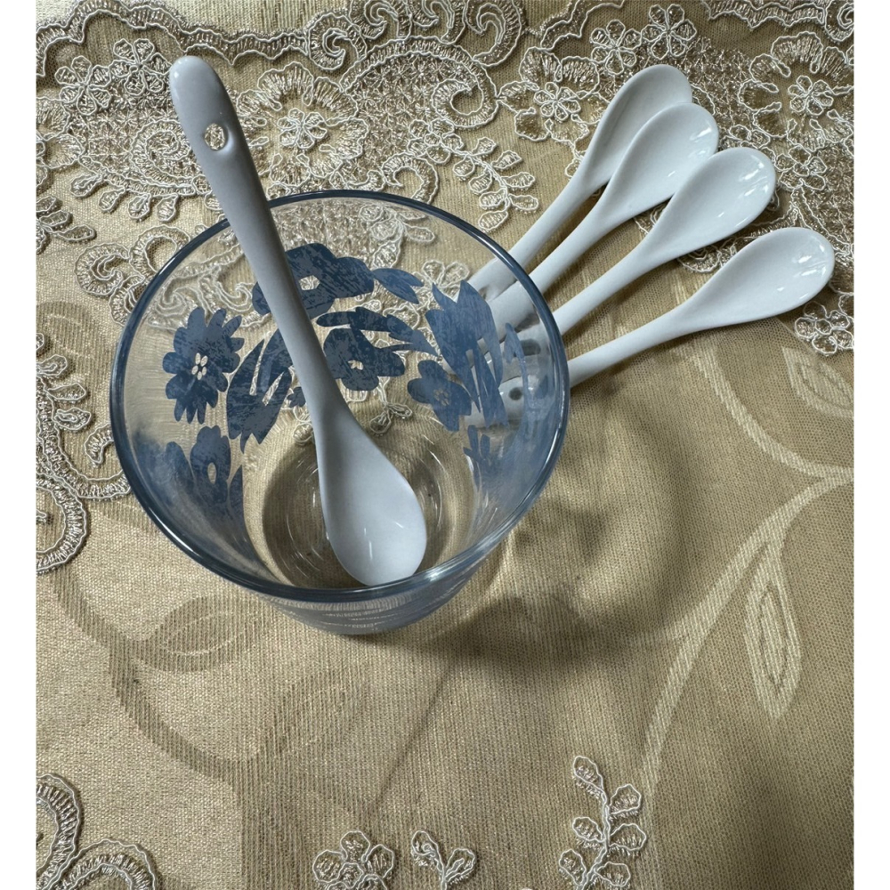 現貨＆發票🌷 咖啡匙 小湯匙 攪拌匙 調味料勺 陶瓷咖啡匙 牛奶匙 10cm-細節圖2