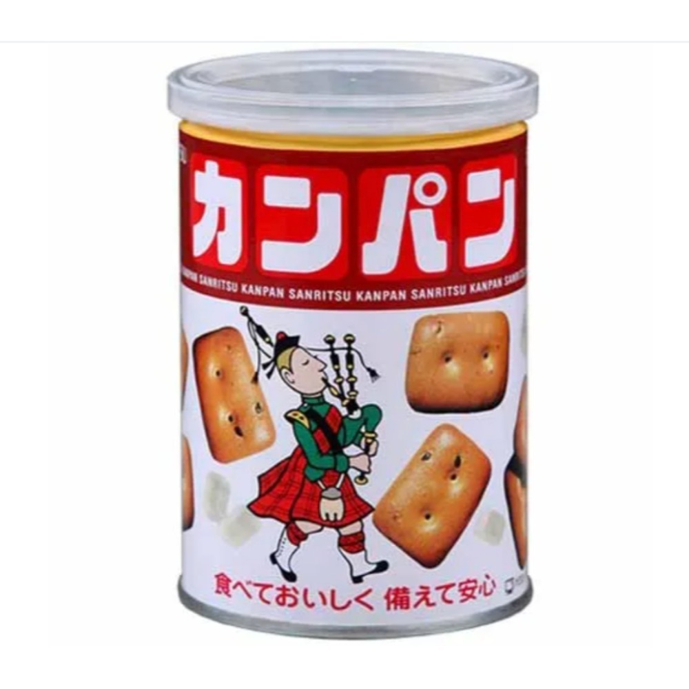 日本製 kokka 海狸餅乾 三立制 Bourbon 麵包餅乾＋糖果 防災食品 地震避難 罐頭餅乾 長效期-規格圖3