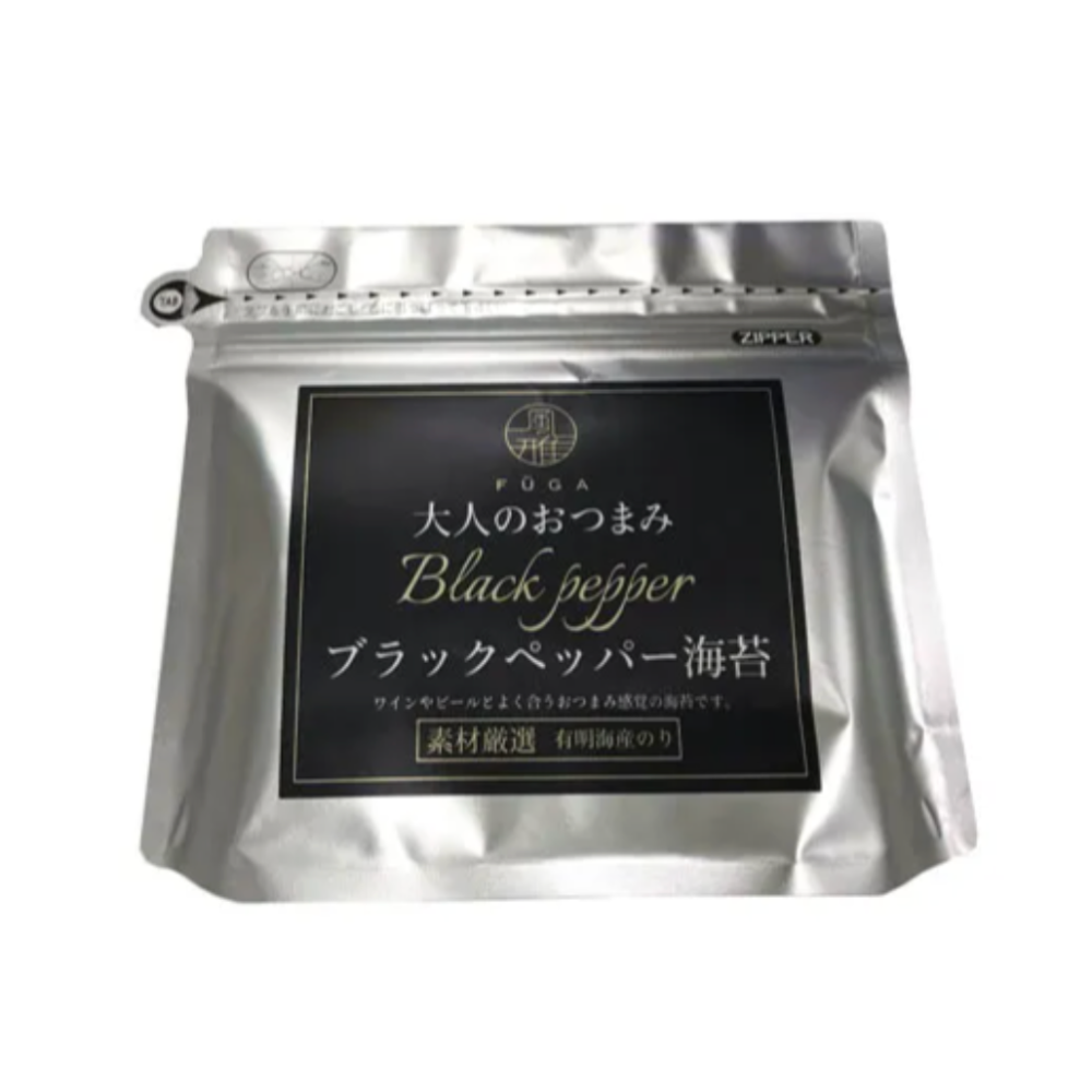 日本 風雅 FUGA 大人的海苔 奶油起司/黑胡椒/柚子 60 - 70枚 海苔 零食 海產 有明海苔 美食-規格圖5