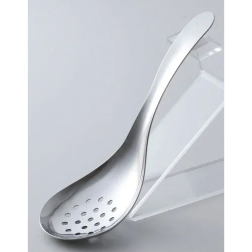 日本製 燕三條 不鏽鋼 廚房用具 調味品挖勺 小菜夾 寬口大湯匙 瀝湯勺  料理匙-規格圖8