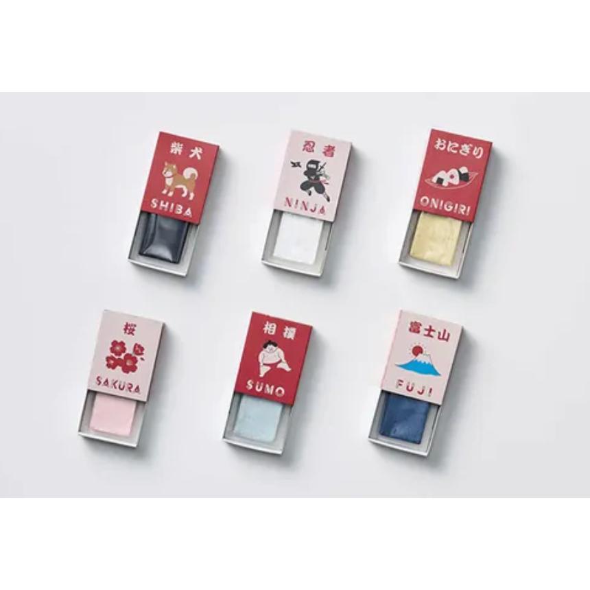發票🌷日本 NaRe壓縮  刺繡小方巾 小毛巾 擦臉巾 毛巾 刺繡 熱銷 日系 居家 戶外 萬用毛巾-細節圖2