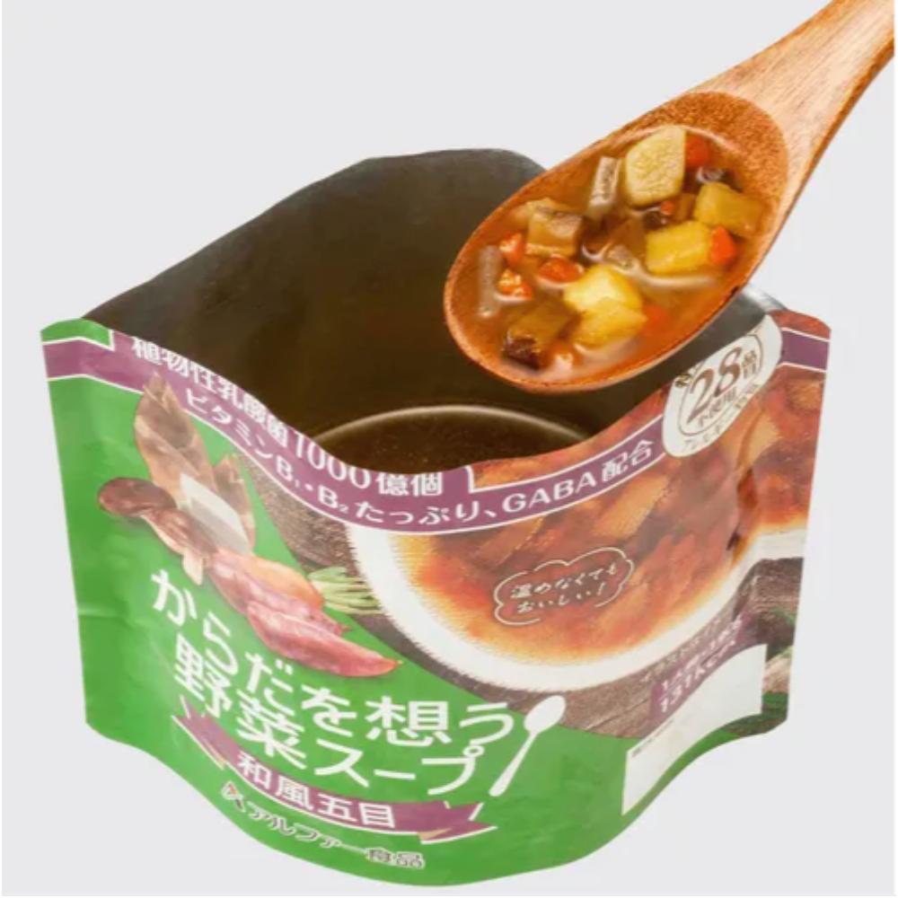 發票🌷防災備糧 安心米 日本製 登山露營 健康蔬菜湯 日式混合蔬菜 鷹嘴豆咖哩 和風五目 蔬菜通心粉 即時湯-細節圖7