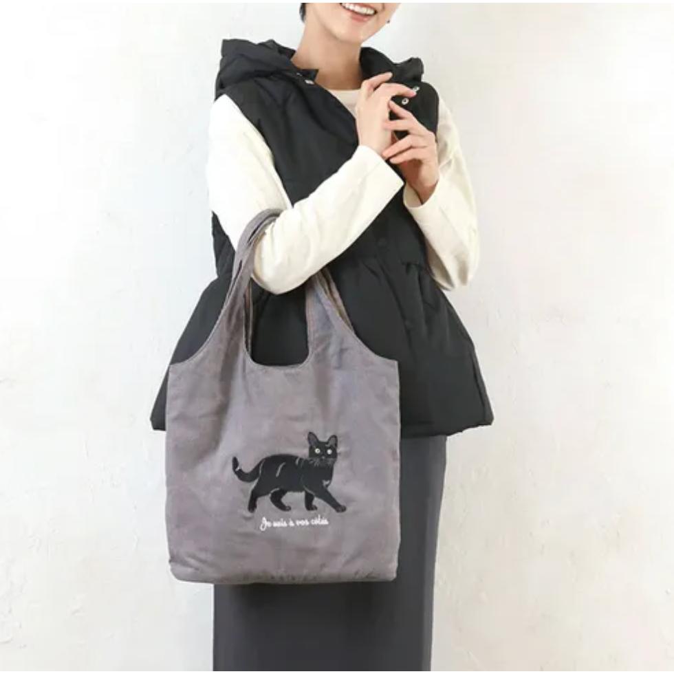 預購＆發票🌷日本 貓 狗 刺繡 手提包 肩揹包 鬥牛犬 布偶貓 收納包 寵物 雪納瑞 法鬥 送禮 包包 柴犬 黑貓-細節圖2
