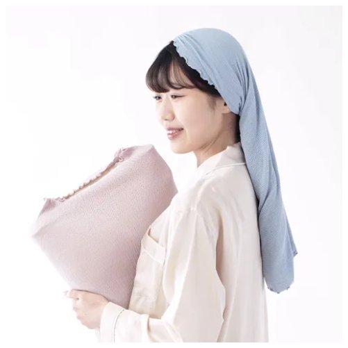 發票🌷日本製 柔軟絲質 絲質睡帽 晚安帽 絲綢 睡帽 守護秀髮 護髮 秀髮 美髮 睡衣 柔軟細膩-細節圖3