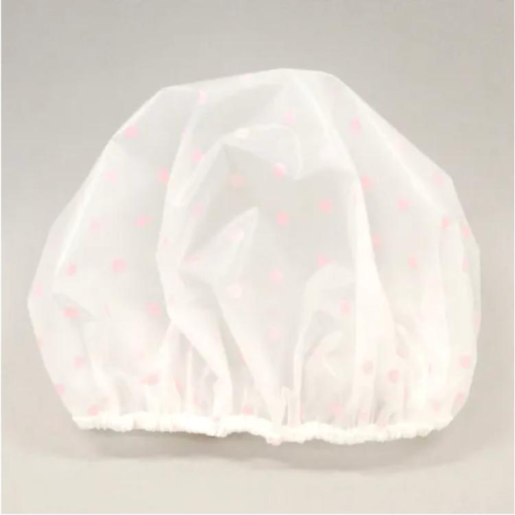 現貨＆發票🌷日本製 ＴＯＷＡ 東和 點點浴帽 浴帽 日本 日系 浴室 旅行 泡湯 溫泉 單層浴帽 spa-細節圖2