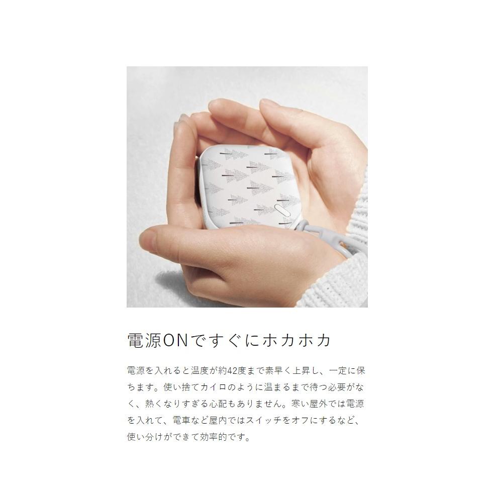 🌷日本 e-Kairo Carre 暖手寶 迷你 充電式 暖暖包 寒流必備 經期 保暖 熱敷 掌上型 手掌 迷你 照明-細節圖8