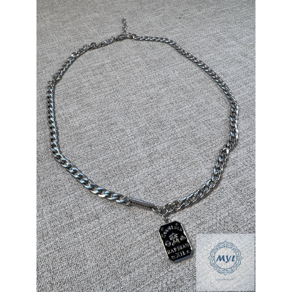 MYL 韓國  設計款項鍊 小眾高級感 Necklace 『現貨』項鍊長度約: 53.5cm(不含延長錬) 鋼質中性款-細節圖3
