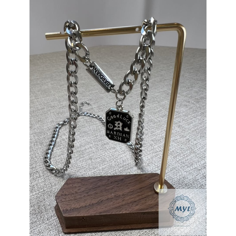 MYL 韓國  設計款項鍊 小眾高級感 Necklace 『現貨』項鍊長度約: 53.5cm(不含延長錬) 鋼質中性款-細節圖4