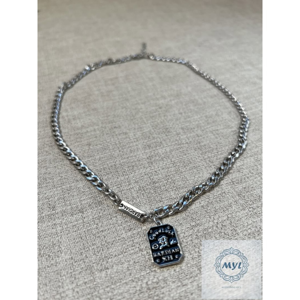 MYL 韓國  設計款項鍊 小眾高級感 Necklace 『現貨』項鍊長度約: 53.5cm(不含延長錬) 鋼質中性款-細節圖5
