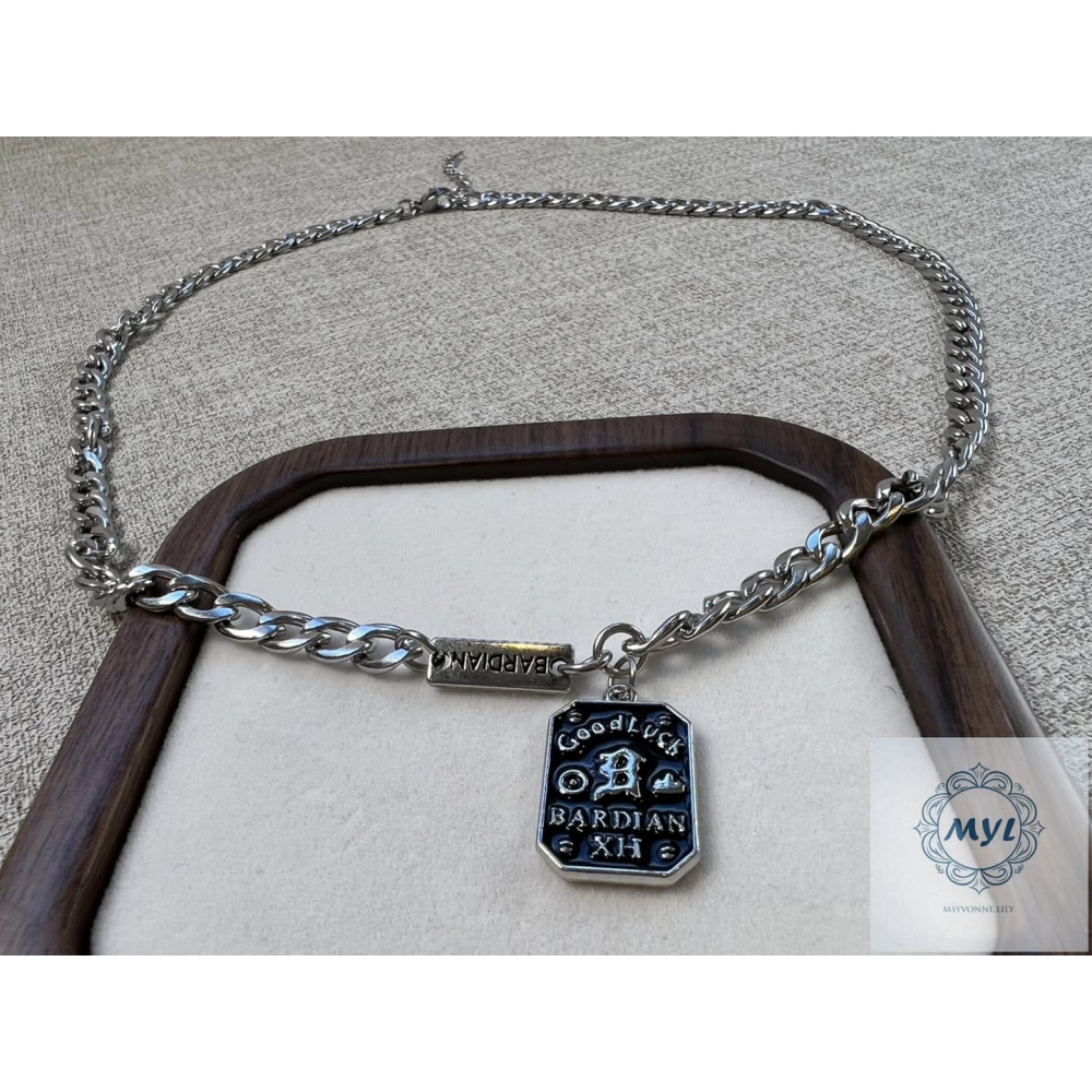 MYL 韓國  設計款項鍊 小眾高級感 Necklace 『現貨』項鍊長度約: 53.5cm(不含延長錬) 鋼質中性款-細節圖6
