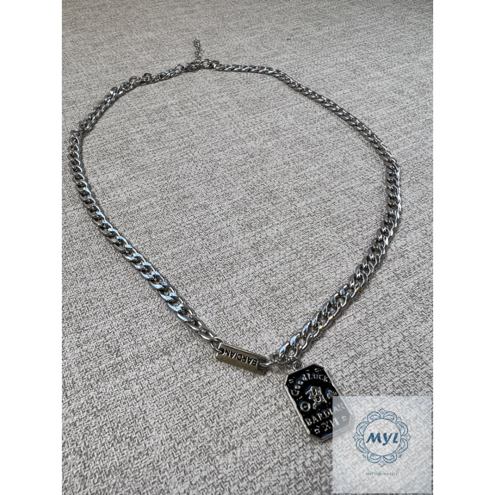 MYL 韓國  設計款項鍊 小眾高級感 Necklace 『現貨』項鍊長度約: 53.5cm(不含延長錬) 鋼質中性款-細節圖7