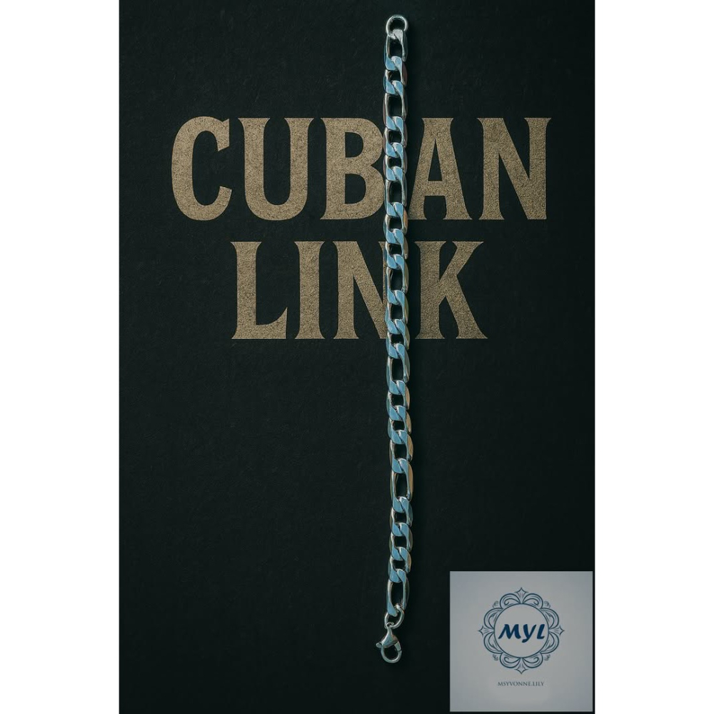 MYL 【韓系極簡】不鏽鋼銀色簡約手鍊 情侶款/古巴鍊 Bracelet 『現貨』長度約為：18.5cm（不含延長鍊）-細節圖2