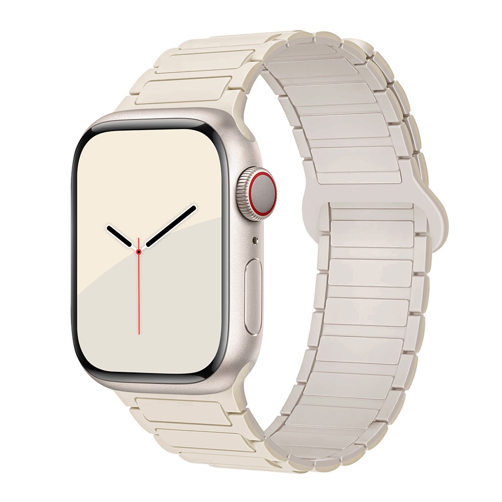 MYL【蘋果手錶帶星光矽膠】超強柔韌感三株磁吸力 適用Apple Watch錶帶S10 9 8 7 SE 42m 46m-規格圖11