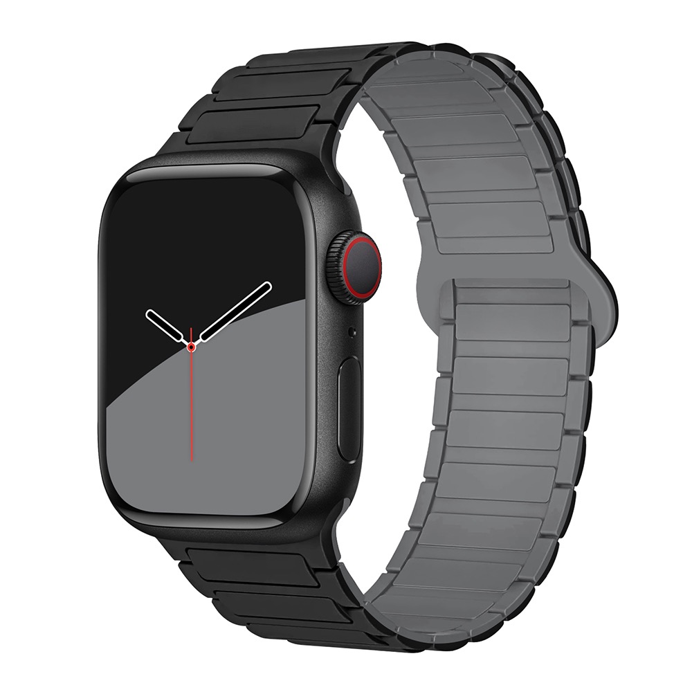 MYL【蘋果手錶帶星光矽膠】超強柔韌感三株磁吸力 適用Apple Watch錶帶S10 9 8 7 SE 42m 46m-規格圖11