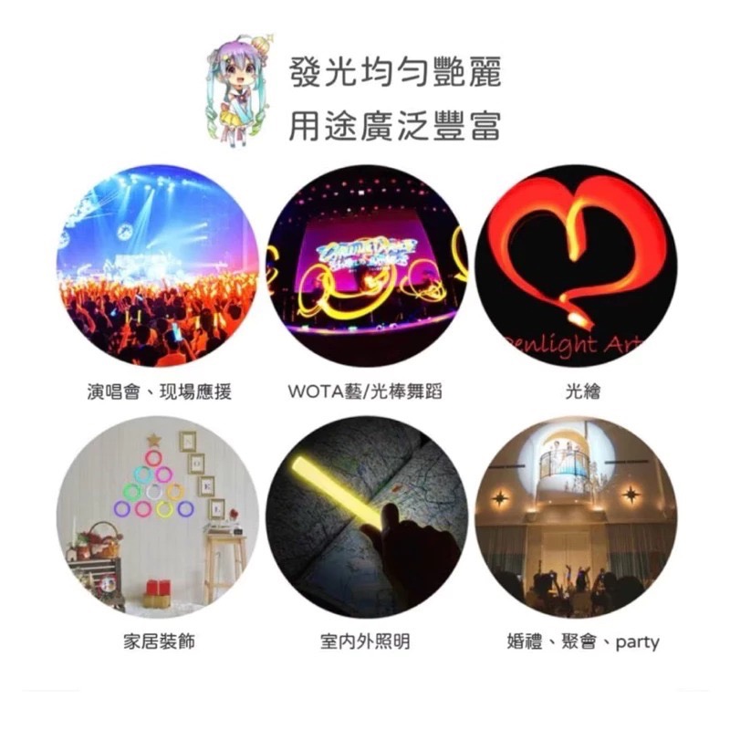 LUMICA大閃光 螢光棒直筒型 極橘色 50支盒裝  舊款復刻版 非ARC 超亮 演唱會 應援 UO-細節圖4