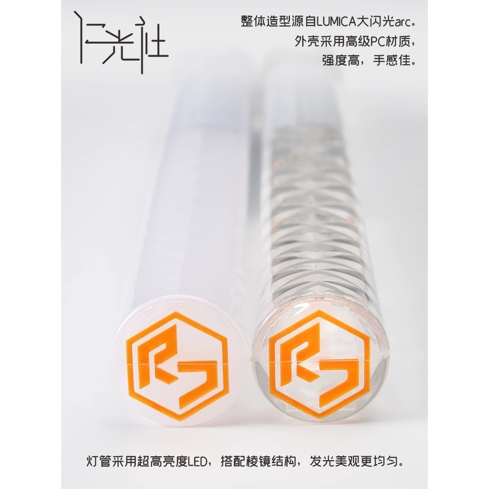 (閃軍) 大火 標準版半透明 仁光社 LUMICA 充電式電子大閃光 UO 露營照明求生登山演唱會 開關長按最新版-細節圖3