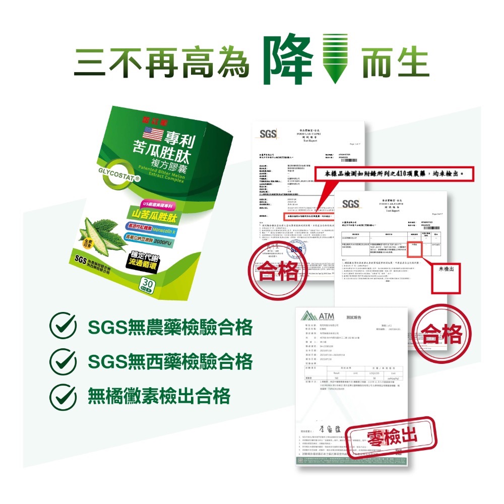 雙效💪清醇阻醣代謝循環🇺🇸美國雙專利山苦瓜胜肽納豆紅麴膠囊（國際期刊證實穩定調控）-細節圖8