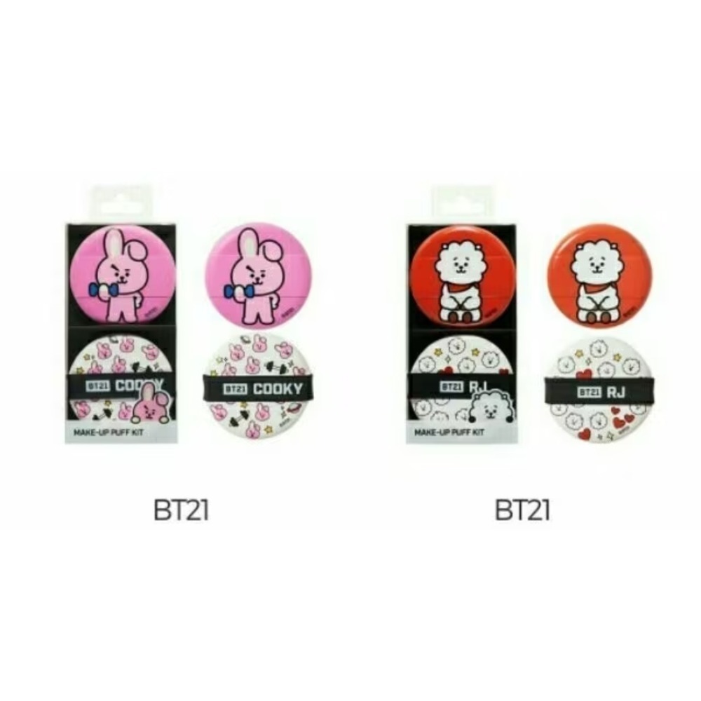 現貨 🇰🇷 韓國 官方正品 韓國 BTS BT21 防彈少年團 x OLIVE YOUNG 氣墊粉撲兩入組 粉撲-細節圖4