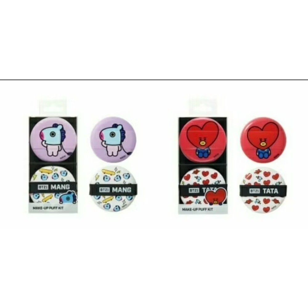現貨 🇰🇷 韓國 官方正品 韓國 BTS BT21 防彈少年團 x OLIVE YOUNG 氣墊粉撲兩入組 粉撲-細節圖6