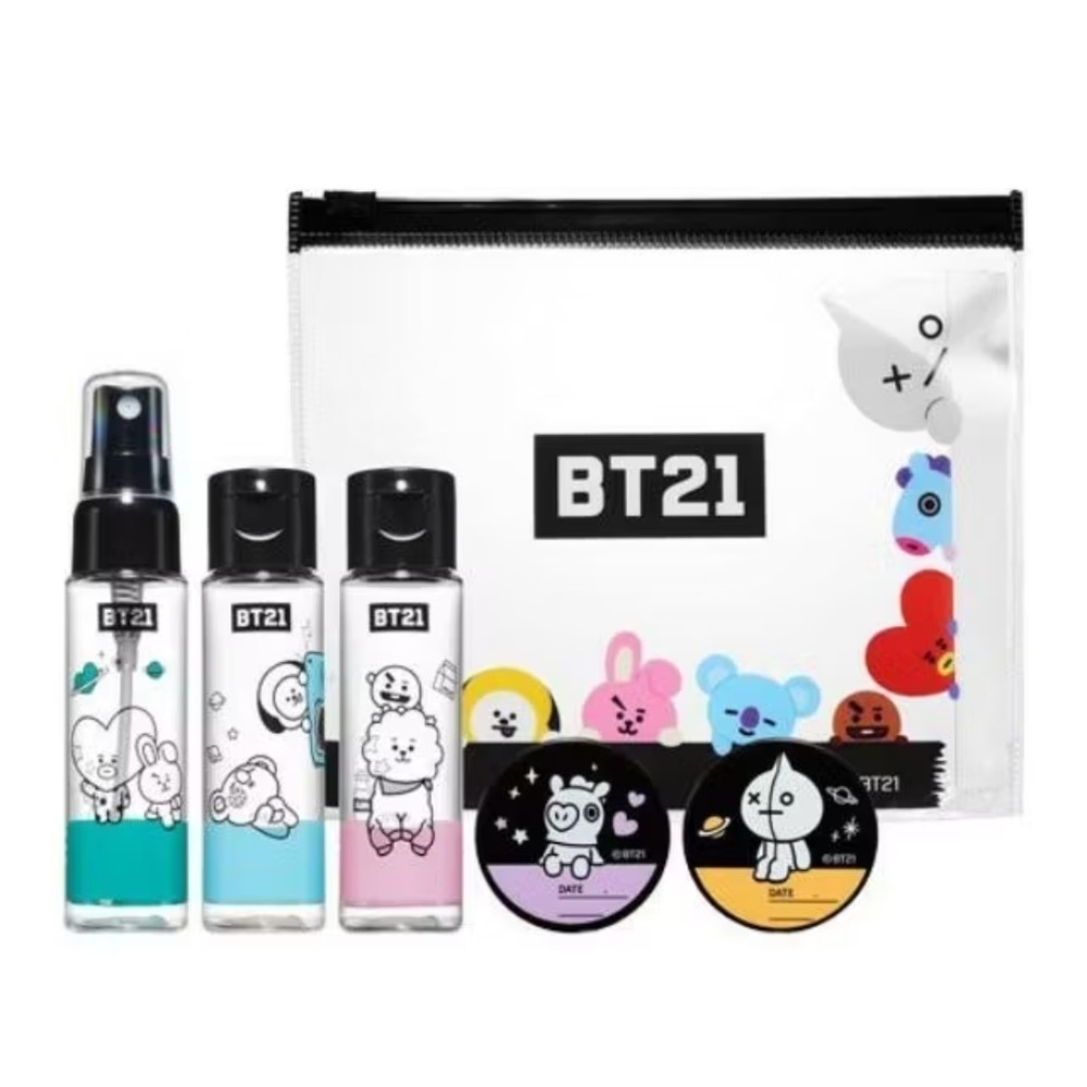 現貨 🇰🇷 韓國BTS 防彈少年團 BT21 x OLIVE YOUNG 旅行空瓶組 分裝空瓶-細節圖2