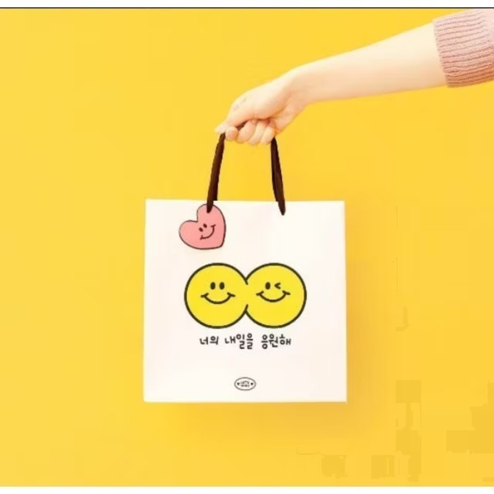 現貨 🇰🇷 韓國大創 DAISO 微笑 笑臉 愛心 鉛筆盒 信紙信封套組 信紙 信封 禮物袋 紙袋 迷你卡-細節圖4