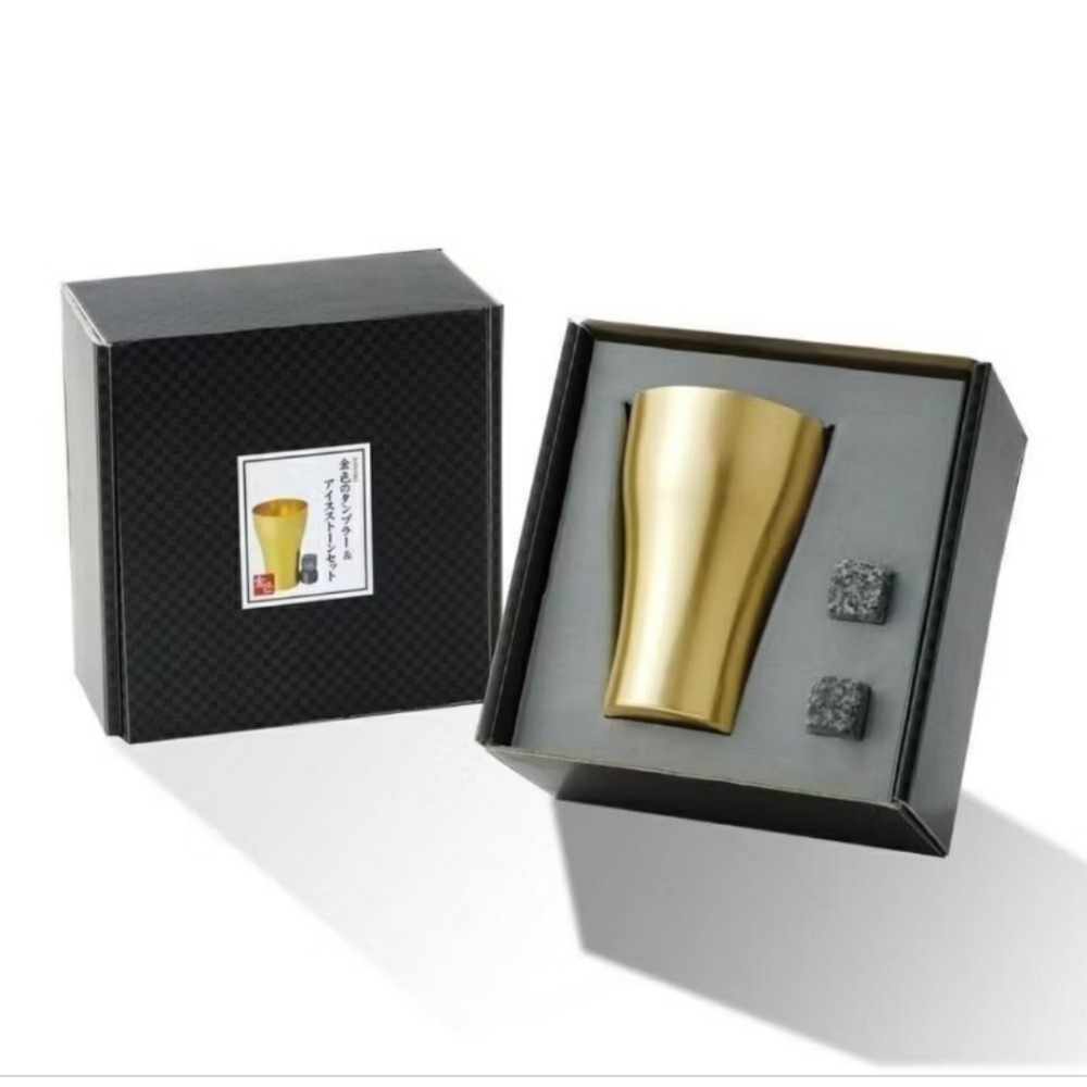 現貨🇯🇵 日本境內限定 日本 UTSUMI 內海產業 日本高質感金色鋁杯冰石禮盒組 環保冰塊 企業送禮 禮盒 冰霸杯-細節圖4