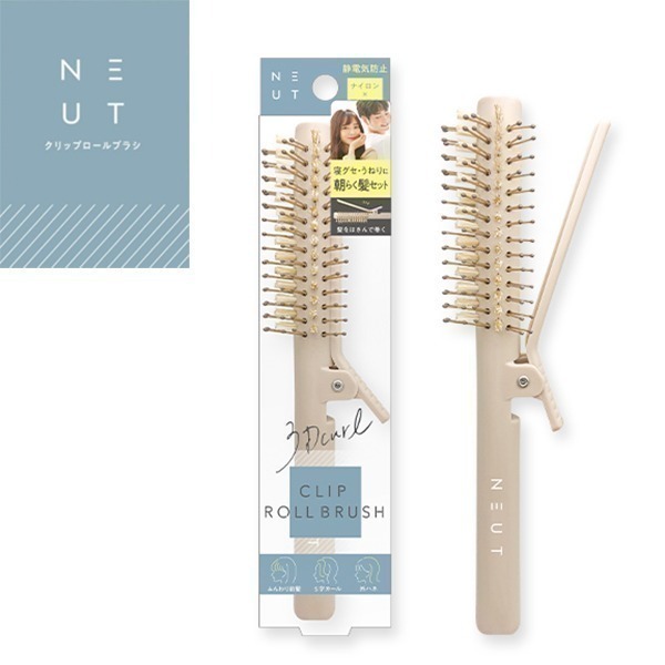 現貨 🇯🇵 日本 Lucky NEUT 豬鬃夾式捲髮梳 防靜電 抗靜電 空氣瀏海 蓬鬆髮根-細節圖5