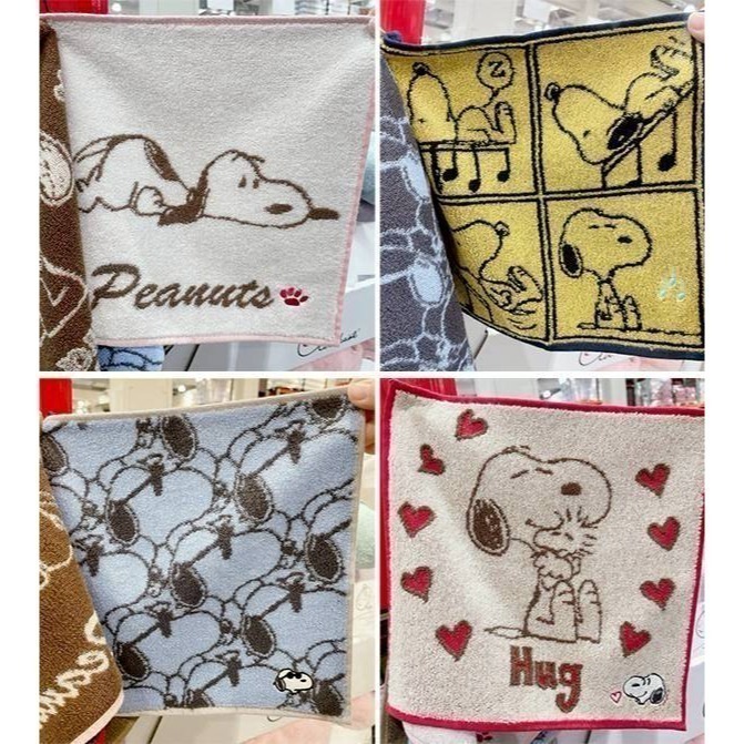 現貨 🇯🇵 日本 nishikawa 西川 SNOOPY 史努比 雙面方巾5入組 雙面毛巾5入組-細節圖4
