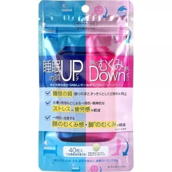 🇯🇵 日本 Unimat Riken 睡眠品質UP 水腫DOWN 40粒 GABA 檸檬橙皮素-細節圖5