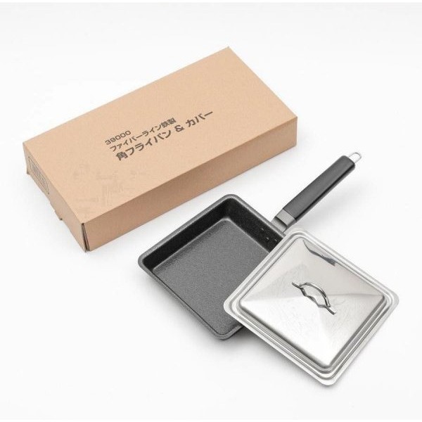 現貨 🇯🇵 下村企販 鐵製方型煎鍋 附鍋蓋 鑄鐵方型鍋  方型鑄鐵鍋-細節圖6