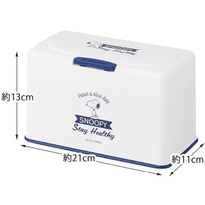 現貨 🇯🇵 日本 SKATER SNOOPY 史努比 按壓升起式口罩收納盒 自動升高口罩收納盒 可收納60枚口罩-細節圖5