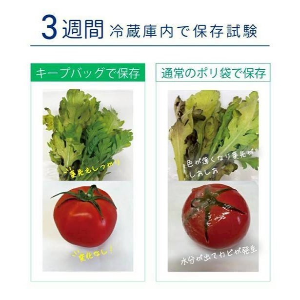現貨 🇯🇵 日本 Alphax 天然礦石蔬果保鮮袋 天然材質蔬果保鮮袋 蔬果密封袋 蔬果保鮮袋100枚-細節圖5