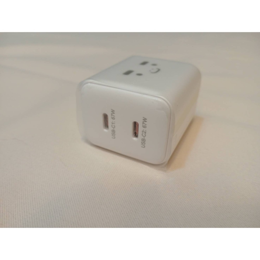 PChome BOXMAN｜67W｜GaN 氮化鎵｜雙USB-C 急速充電器｜⭐️可愛白｜全新 從未使用-細節圖8