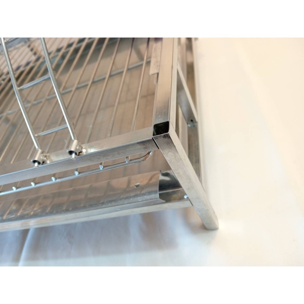 二手｜中大型鸚鵡遊戲站台｜灰鸚、折衷、亞馬遜標準尺寸｜⭐️全304白鐵｜附磨砂站棍+雙白鐵杯｜抽屜式底盤-細節圖11