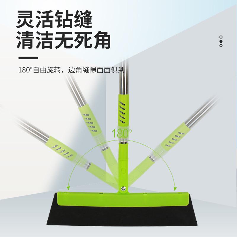 台灣發貨限時特價浴室刮水器地刮掃頭發刮地神器掃地掃帚衛生間掃水掃把刮水拖把伸縮刮刀器神奇刮刀掃把乾濕二用刮水掃把除塵刮水-細節圖3