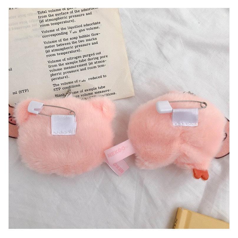 ［台灣現貨］超可愛小豬毛絨吊飾 附別針 豬屁股 包包掛件 鑰匙圈小豬吊飾小豬別針 豬屁屁胸針吊飾別針包包配件裝飾豬豬屁屁-細節圖5