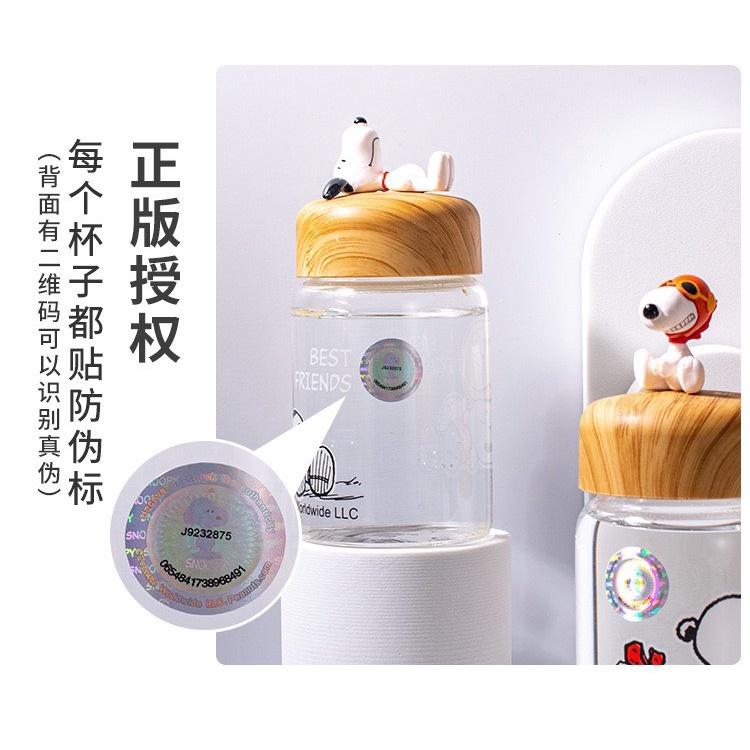 【台灣現貨】史努比 Snoopy 玻璃咖啡泡茶Snoopy史努比耐熱杯子家用卡通可愛小巧水杯茶杯咖啡杯收藏禮物-細節圖6
