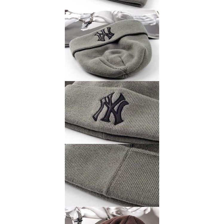 現貨/帽子立體刺綉高端NY針織帽男秋冬季毛線帽女保暖冷帽時尚百搭新款-細節圖2