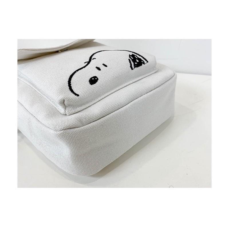 現貨台灣出貨史努比 斜背包 查理 小包 帆布包 韓式 肩背包 單肩包 包包 學生包 熱銷款 ins-細節圖2