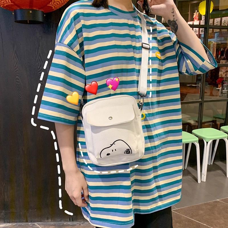 現貨台灣出貨史努比 斜背包 查理 小包 帆布包 韓式 肩背包 單肩包 包包 學生包 熱銷款 ins-細節圖6