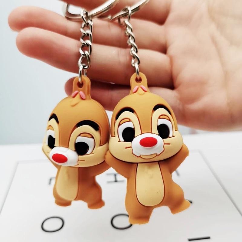 【現貨批發】韓潮卡通滴膠米妮鑰匙扣❤可愛ins汽車鑰匙鏈圈包包唐老鴨掛件-細節圖3