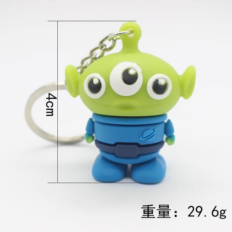 【現貨批發】韓潮卡通滴膠米妮鑰匙扣❤可愛ins汽車鑰匙鏈圈包包唐老鴨掛件-細節圖5