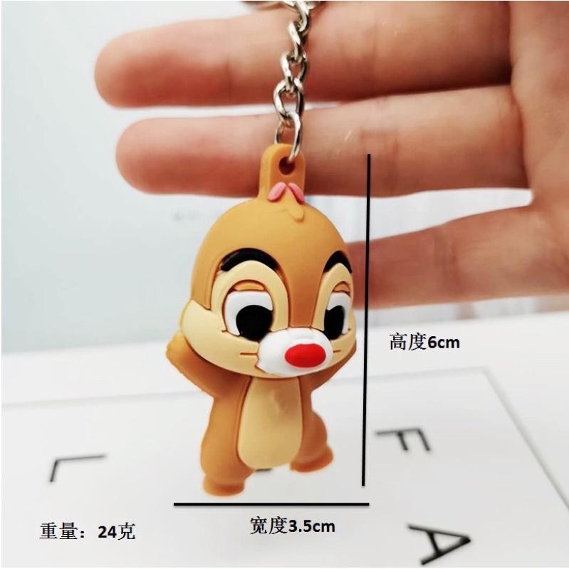 【現貨批發】韓潮卡通滴膠米妮鑰匙扣❤可愛ins汽車鑰匙鏈圈包包唐老鴨掛件-細節圖6