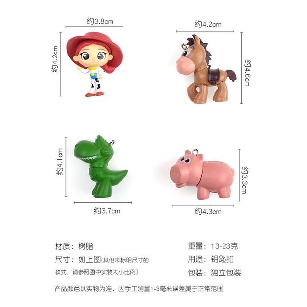 【現貨批發】韓潮卡通滴膠米妮鑰匙扣❤可愛ins汽車鑰匙鏈圈包包唐老鴨掛件-細節圖9