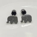 【嬉好飾】可愛 大象 長版 鎖珠耳環【快速出貨】 台灣製 316 鋼耳環 細針 暖 轉珠耳環-規格圖8