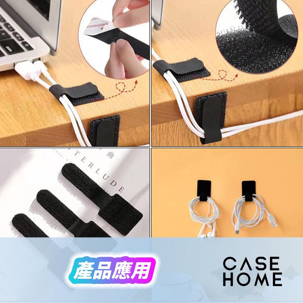 黏貼 固定式 魔鬼氈 理線器 |  自黏理線器 魔鬼氈束帶 固線器 充電線 收納 束帶 集線器 魔鬼氈掛勾 集線器 扣環-細節圖3