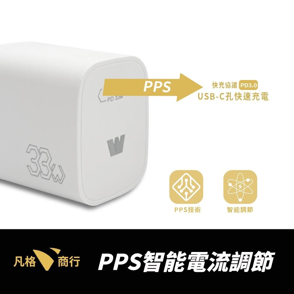 33W 超快充 充電器 | USB-C 單孔 Type-C 豆腐頭 PD 快充頭 QC 充電 iPhone 安卓 GaN-細節圖3