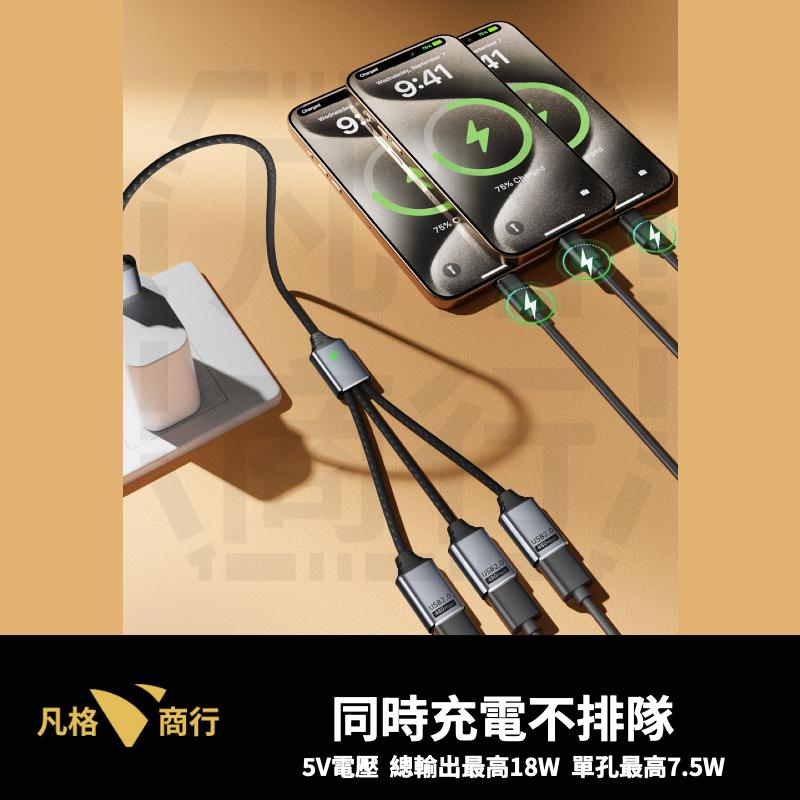 USB-C 一分三 擴展線 USB-A 分接線 Type-C 多孔 擴充 USB 集線 分線 適用 筆電 手機 平板-細節圖7