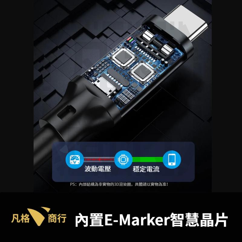 USB-C 240W 快充線 20Gbps 編織傳輸線 Type-C PD 快充 數據線 適用 筆電 手機 蘋果 安卓-細節圖2